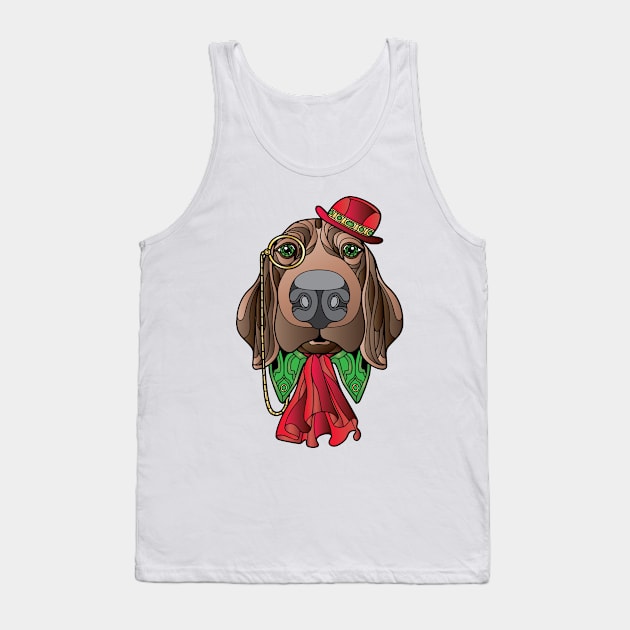 Sophisticated Dog Tank Top by AmazingArtMandi